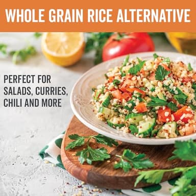Viva Naturals Organic Quinoa,24 oz (1.5 lb)-Gluten Free and Vegan Complete Plant Protein,Easy to Use Source of Fiber and Iron,USDA Organic and Pre Washed,Non-GMO Whole Grain Rice and Pasta Substitute - Image 3