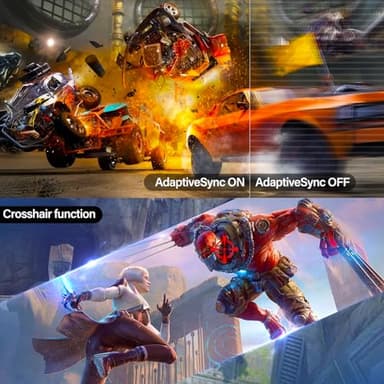 Gawfolk Gaming Monitor 34 inch IPS 120Hz, Ultrawide PC Screen 2560×1080P Ultra-Thin Zero Frame Computer Display for Home Office Business, DP, HDMI, Wall-Mounted, Black - Image 8