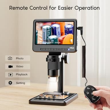 Leipan 1080P LCD Digital Microscope with 32GB SD Card, Coin Microscope with 5-inch IPS Screen,PC View,Photo/Video Capture,Compatible with Windows Mac - Image 5