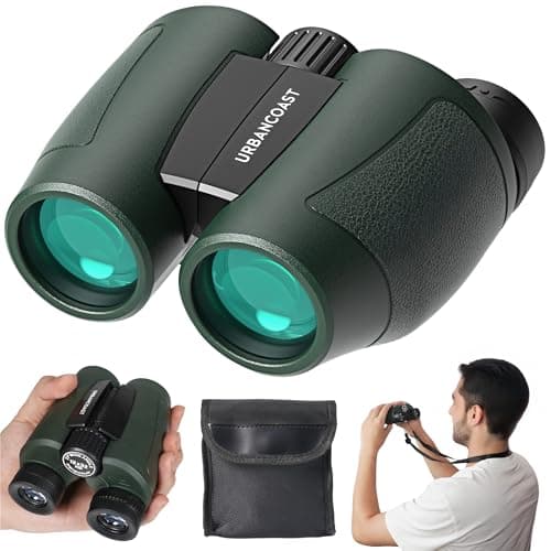 12x32 Compact Binoculars for Adults and Kids - High Powered Lightweight Small Binoculars with Large View - Super Bright Waterproof Binocular for Bird Watching Travel Cruise Ship Hiking Sports Concert - Image 1