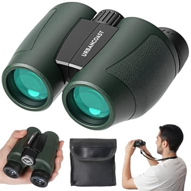 12x32 Compact Binoculars for Adults and Kids - High Powered Lightweight Small Binoculars with Large View - Super Bright Waterproof Binocular for Bird Watching Travel Cruise Ship Hiking Sports Concert - Image 1