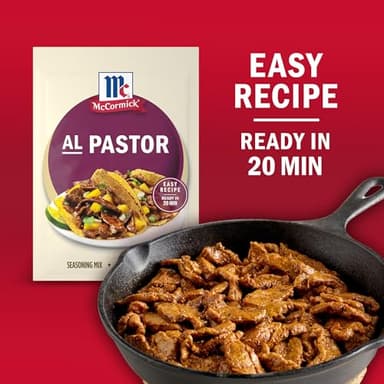 McCormick Seasoning Mix, Al Pastor, Smoky, Tangy & Savory Al Pastor for Tacos, Rice Bowls & Burritos, Ready to Serve In 20 Minutes, 0.75 oz (Pack of 12) - Image 5