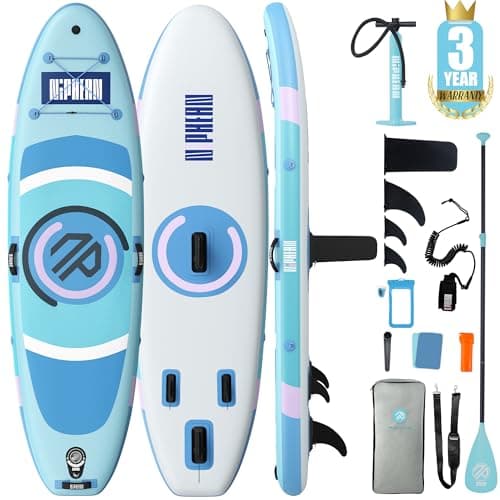 Niphean（Ultra-Light）Inflatable Paddle Board with (Beginner Friendly) StabilTrac Fin and Durable SUP Accessories, 10' Stand Up Paddle Boards for Adults & Youth, Versatile Yoga Paddle Board, Gift Ideas - Image 1