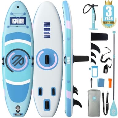 Niphean（Ultra-Light）Inflatable Paddle Board with (Beginner Friendly) StabilTrac Fin and Durable SUP Accessories, 10' Stand Up Paddle Boards for Adults & Youth, Versatile Yoga Paddle Board, Gift Ideas - Image 1