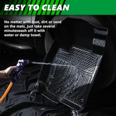 for Toyota 4runner Floor Mats 2003-2009,Car Mats for 4runner All Weather Floor Mats Cargo Liner Accessories Car Mat 2003 2004 2005 2006 2007 2008 2009 - Image 7