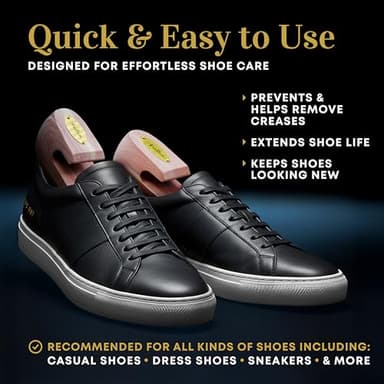 Stratton Cedar Shoe Tree - Shoe Trees for Men & Women, Sneakers, Widener & Shaper | GROWN IN USA (Medium (Fits Shoe Sizes 9-10), 2 PACK) - Image 3