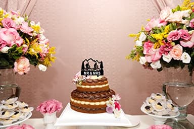 Funny Wedding Cake Topper - Groom and Bride with Backpacks on Mountain Bikes - Mountain Biker Couple Cake Topper, Mr&Mrs Wedding Cake Topper (Mountain Biker) - Image 3