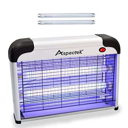 ASPECTEK Insect Killer, Bug Zapper, Powerful 20W Electronic Indoor Fly Zapper, Mosquito Killer-Indoor Use Including Free 2 Pack Replacement Bulbs - Image 1