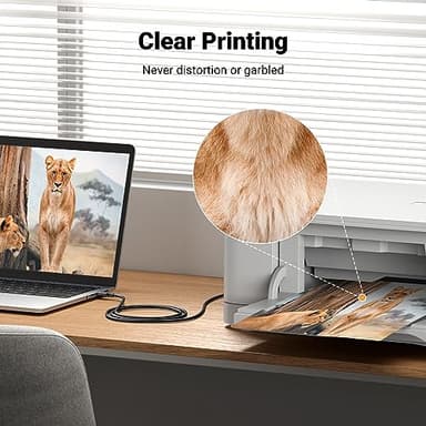 UGREEN USB A to USB B Printer Cable 5ft - High-Speed for HP, Canon, Brother, Samsung, Dell, Epson, Lexmark, Xerox, and More - Image 4