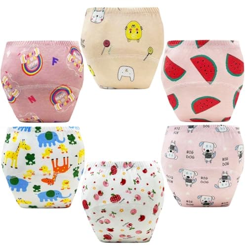 Upairy Training Pants for Boys Girls–Soft & Leak-Resistant Potty Training Underwear,Up Airy Potty Pants Comfortable for Toddlers(6PCS,S) - Image 1