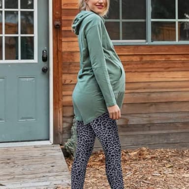 High Waisted Leggings for Women - No See Through Tummy Novelty Workout Yoga Pants with Pockets Reg & Plus - Image 2