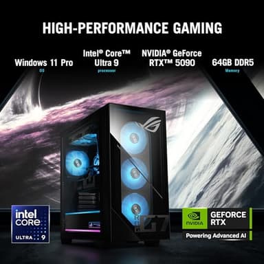 ASUS ROG G700 (2025) Liquid Cooling, Gaming Desktop PC, Intel® Core™ Ultra 9 285K Processor, NVIDIA® GeForce RTX™ 5090, 2TB M.2 NVMe™ PCIe® 4 SSD, 64GB DDR5 RAM, Windows 11 Pro, G700TF-XS999 - Image 5