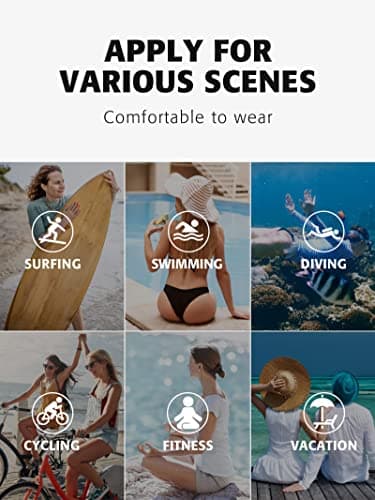 ATTRACO Sun Shirts for Women Long Sleeve Uv Protection Water Beach Surf Swim Top Gradient Gray M - Image 8