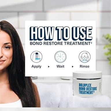 BoldPlex Hair Mask - Deep Conditioner For Dry, Damaged Hair - Mascarilla Para El Cabello - Helps Repair & Nourish Curly, Bleached, or Frizzy Hair - 6.76 Fl Oz - Image 5