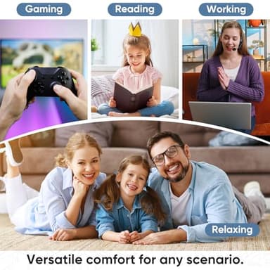 DUMOS 4FT Bean Bag Chair Beanbag for Adults and Kids Oversized Lazy Sofa Living Room Furniture with Removable Washable Cover Giant Comfy Gaming Chair Round Couch for Bedroom Dorm - Image 5