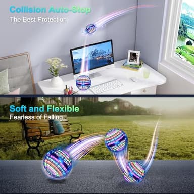 Ivtivfu Flying Orb Ball (Blue, 2025 Upgraded) with Dazzling Lights, Magic Hover Spinner, Cool Boomerang Drone, Floating Cosmic Globe, Kids Toys Gifts for 6 7 8 9 10 Year Old Boys Girls - Image 5