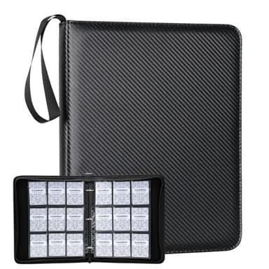Premium 9-Black Pocket Card Binder – 720 Collection Binder Folder Card Album Card Holder Fit for MTG Football Play Cards (Black, 9 Pocket) - Image 1