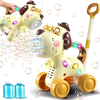 Nicmore Automatic Bubble Machine for Toddlers: Portable Dog Bubble Maker Blower Toys for 3 4 5 6 Year Old Boy Girl Kids Outdoor Toys for Easter Party Birthday - Image 1