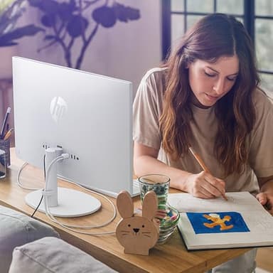 HP All-in-One Desktop Computer - 32GB RAM, 1TB SSD, 21.5" FHD Anti-Glare Display, Intel Celeron J4025, Wired KB & Mouse, Wi-Fi 6, for Students & Business, Windows 11 Pro, w/Accessories - Image 9