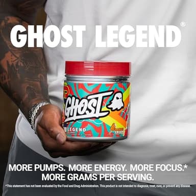 GHOST Legend Pre-Workout Powder, Orange Cream - 30 Servings – Pre-Workout for Men & Women with Choline, L-Citrulline, & Beta Alanine for Energy & Focus - Image 2
