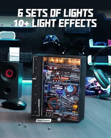 RoWood 3D Puzzles,Electric Marble Run Model Kit,130Pcs,Assembly Time 5H,Miniature Parallel World MR01S,Dynamic Models,Creative Gifts for Adutls - Image 5