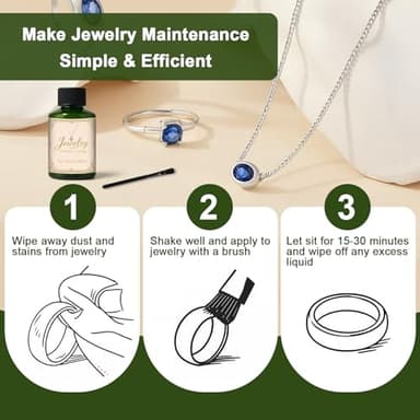 1DFAUL 50ml Jewelry Protective Coating, Jewelry Sealant Tarnish Protection Maintain Brilliant Luster, Against Wear & Oxidation, Suitable for Metals, Gemstones - Image 6