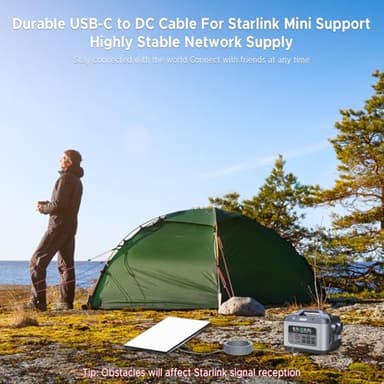 Gtaywell Starlink Mini USB-C to DC Power Cable, Max 100W Input USB Type C to DC Cable, Waterproof, Starlink Mini USB Cable Compatible with 65W+ PD Source 3M/10Ft - Image 7