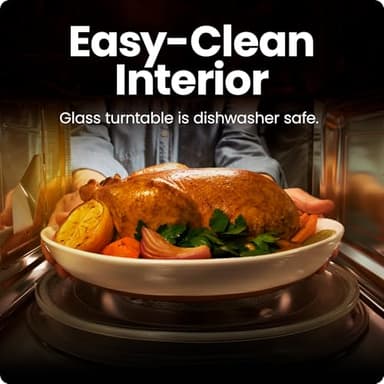 Chefman Countertop Microwave Oven 1.1 Cu. Ft. Digital Stainless Steel Microwave 1000 Watts with 6 Auto Menus, 10 Power Levels, Eco Mode, Memory, Mute Function, Child Safety Lock, Easy Clean - Image 5