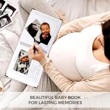 Keepsake Baby Memory Book for Boys and Girls – Timeless First 5 Year Baby Book – Neutral Journal Scrapbook or Photo Album - Record a Milestone for Every Event from Birth to Age 5 - Image 8