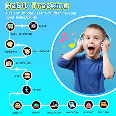 Cosjoype Upgrade Kids Smart Watch for Kids with 26 Puzzle Games HD Camera Video MP3 Player Habit Tracking Pedometer Flashlight 12/24hr Kid Watches Gift for 4-12 Year Old Boys Toys for Kid - Image 4