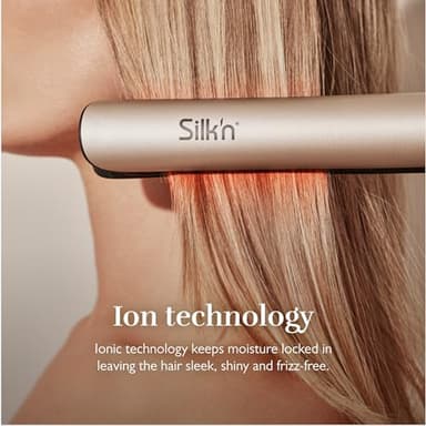 Silk’n 2-in-1 Hair Straightener and Curling Iron - SilkyStraight - Flat Iron with 12 Adjustable Heat Settings - Smooth Styling, Fast Heating and Frizz Control - Travel-Friendly with Dual voltage - Image 8