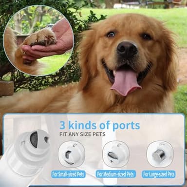 Dog Nail Grinder & Upgrade Professional with 3-Speed Adjustment Super-Quiet and Low-Vibration Pet Nail Trimmers with Forward and Reverse Functions - Safe Pause Button Wireless Type-C Charging（Green） - Image 2
