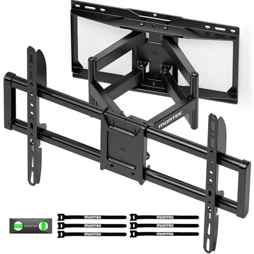 monTEK Heavy Duty TV Wall Mount for 37-90 inch TV up to 165lbs, 4X Load Tested, Full Motion with Dual Articulating Arms, Tool-Free Tilt, Swivel & Extend, VESA 200x100 to 600x400, Fits 12“/16" Studs - Image 1