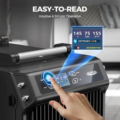 ALORAIR 145 Pint Crawl Spaces Dehumidifier with Pump and Drain Hose, Auto Defrost for Crawlspaces, Commercial, Basements, and Large Rooms up to 1800 Sq.Ft - Image 5