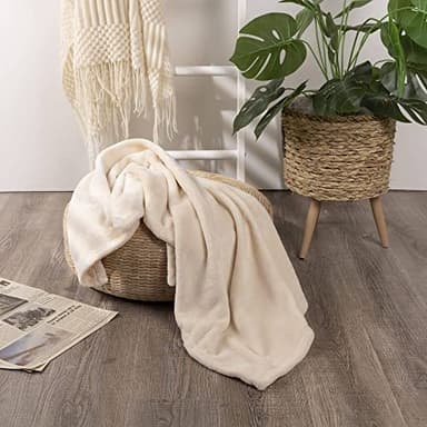 NANPIPER Baby Blankets, Super Soft Fleece Fuzzy Blanket for Toddler, Luxury Cozy Lightweight Microfiber Plush Blanket-Throw Size 30"x40",Beige - Image 5