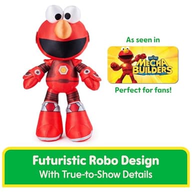 GUND Sesame Street Official Mecha Builder Elmo Plush, Stuffed Animal for Ages 1 and Up, 13" - Image 3