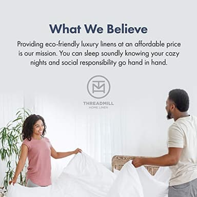 Threadmill 100% Cotton Sheets for Queen Size Bed - 600 Thread Count Queen Bed Sheets Set with 16” Deep Pocket - Sateen Weave 4-Piece Bedding Set with Cooling Effect, Folkstone Blue - Image 8