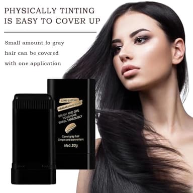 2Pack Safe and Convenient Comb Hair Dye, Portable Hair Dye Comb For Gray Hair Coverage, Waterproof and Sweat-Proof, 2 in 1 Instant Dye, for Women & Men(BLACK) - Image 5