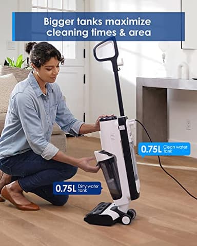 Tineco Corded Wet Dry Vacuum Steam Mop All-in-one, Hardwood Floor Cleaner Great for Sticky Messes, Floor ONE S5 Steam Smart for Hard Floors with Digital Display and Long Run Time - Image 6