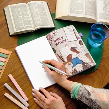 Clever Fox Bible Study Journal – Church Notes Notebook – Note Taking & Journaling Kit – Faith Based Religious Gifts & Accessories (Lavender) - Image 2