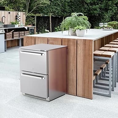 Frostronics 24-Inch 186 cans Outdoor Drawer Refrigerator, 5.47 cu. ft. Built-In Outdoor Drawer Beverage Cooler, 26°F Outdoor Drawer Beverage Fridge, SUS304, Dual Mode, Lockable, ETL & NSF7 Certified - Image 7