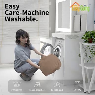 Easy-Going Stretch Sectional Corner Sofa Slipcover 1-Piece Couch Sofa Cover Furniture Protector Soft with Elastic Bottom for Kids, Pet, Spandex Jacquard Fabric Camel - Image 7