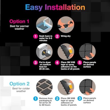 Fstop Labs 0.4" X 12" X 12" Acoustic Foam Panels, Sound Absorbing Panel, Beveled Edge Tiles Soundproof Foam Insulation, Soundproof Wall Panels - Image 6