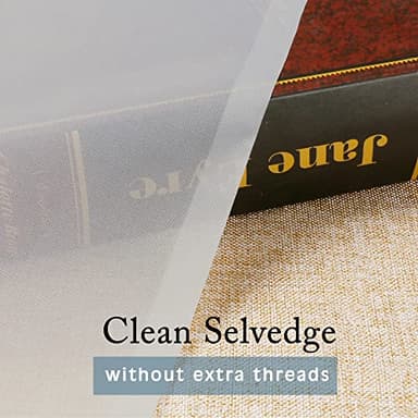 OWENIE Sheer Curtains 84 inch Length, Ivory Sheer Cutains 2 Panels Set for Bedroom/Living Room, Rod Pocket Voile Fimly Drapes, 2pcs, Each 42" W x 84" L - Image 8