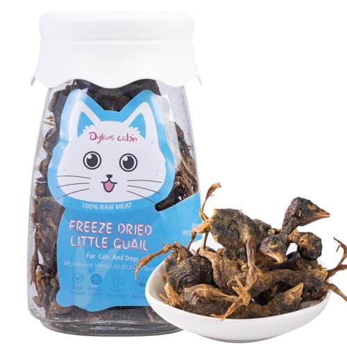 Freeze Dried Little Quail - Single Ingredient Cat and Dog Treats Natural Animal Protein Healthy Tasty Snacks for Training (85g) - Image 1