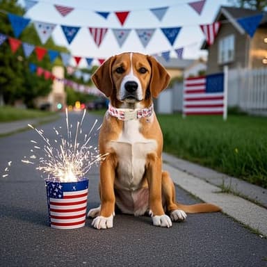 DOGWONG American Flag Dog Collar, Patriotic Independence Day Dog Collar Durable Soft Fabric Pet Dog Collars Boy Puppy Necklace for Small Medium Large Dogs - Image 4