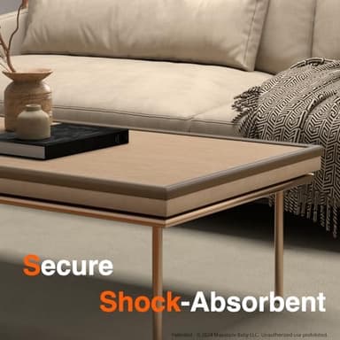 Roving Cove PreFit (Classic) Furniture Edge Corner Protector (Standard 15ft Edge 4 Corners), Baby Proofing Bumper Guards, Coffee Brown, Pre-Taped, for Straight Smooth Surfaces - Image 6