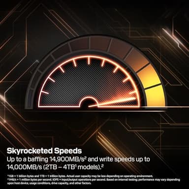 WD_BLACK 2TB SN8100 NVMe SSD Internal Solid State Drive - Gen 5 PCIe 5.0x4, M.2 2280, Seq. Read Speeds Up to 14,900 MB/s, Best for AI Applications, Gaming, and Video Editing - WDS200T1X0M - Image 3