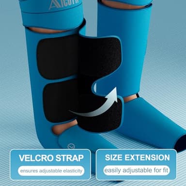 Professional Air Compression Leg Massager with Heat - Ideal Christmas, Mother's Day & Father's Day Gifts for Women, Men, Dad & Mom from Daughter or Son - Pain Relief for Foot, Calf, Knee & Thigh - Image 5