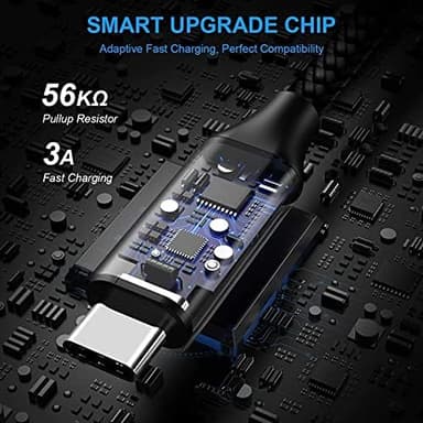 etguuds Long USB C Cable 15ft, USB 2.0 to USB Type C Cable Fast Charging Nylon Braided Charger Cord Compatible with Samsung Galaxy Note, LG, Moto, Google, Sony, Switch, Camera and Other USB-C Device - Image 4